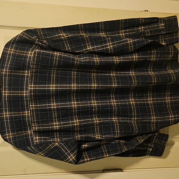 Original Weatherproof Vintage XXL BLUE FLANNEL Mens Shirt‎ EXCELLENT & SOFT - Picture 6 of 8